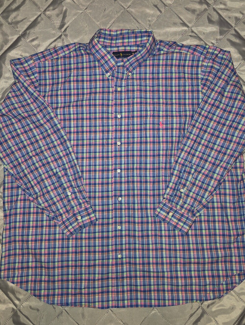 Ralph Lauren Plaid Button-Down Shirt 3XB/3XL
